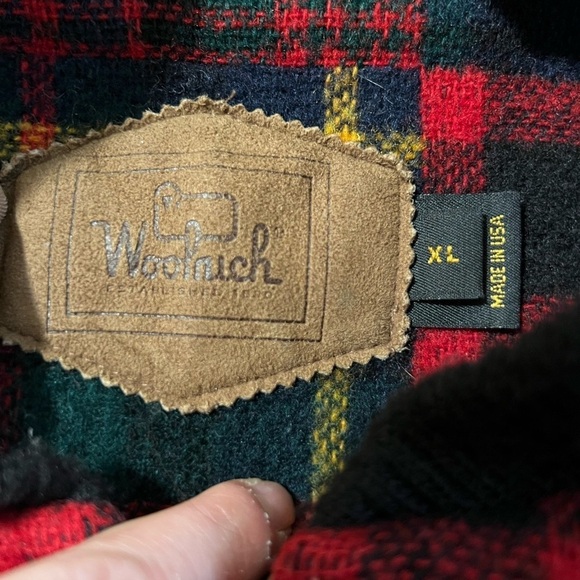 Woolrich | Vintage Patchwork Wool Coat‎ Men's Sz XL - Picture 3 of 9